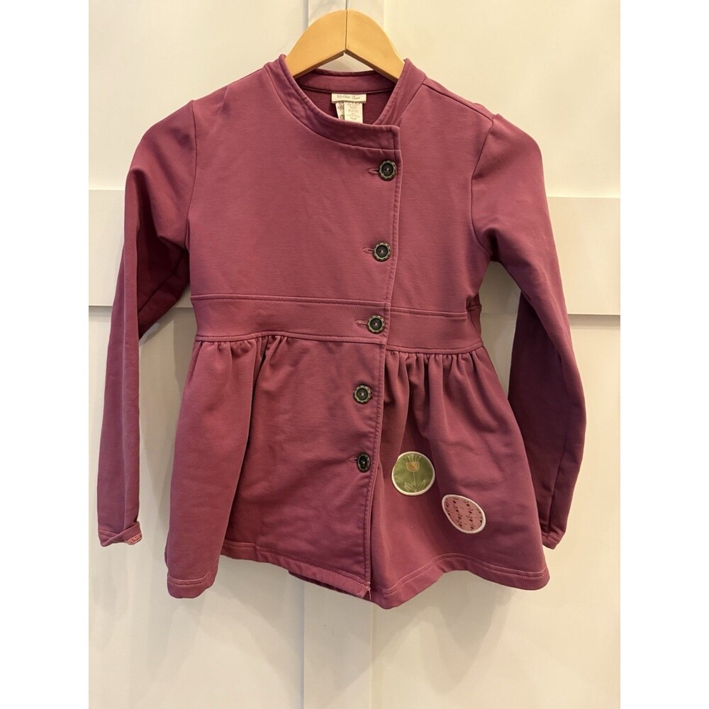 Matilda Jane Girls Secret Fields Amethyst Willow Jacket Coat Purple Maroon Sz 10
